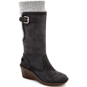 Ugg Skyfall Wedge Boot with sweater cuff 8